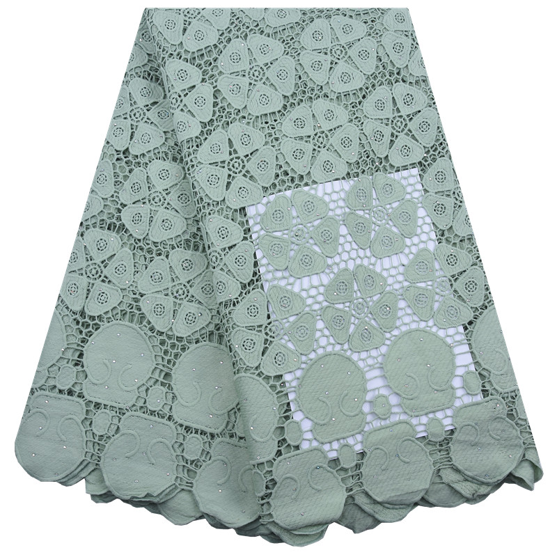 Crystal Mesh Fabric - Tessuto di pizzo Guipure africano con