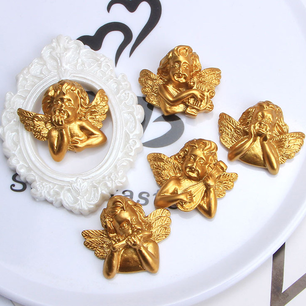 Craft Embellishments - 15 Pezzi Accessori Angelo in Resina,