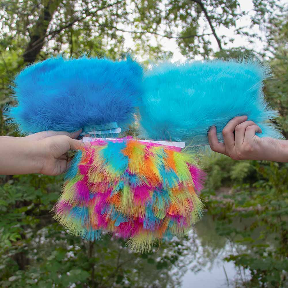 Feather Trim Marabou - 1 metro/lotto di piume di marabù