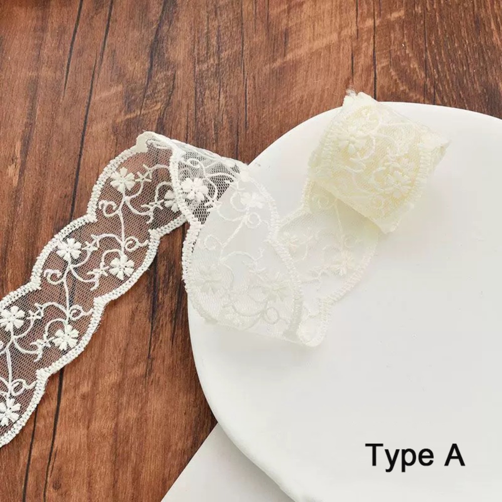 Lace Ribbon Trim - 5 Iarde di Nastro Decorativo in
