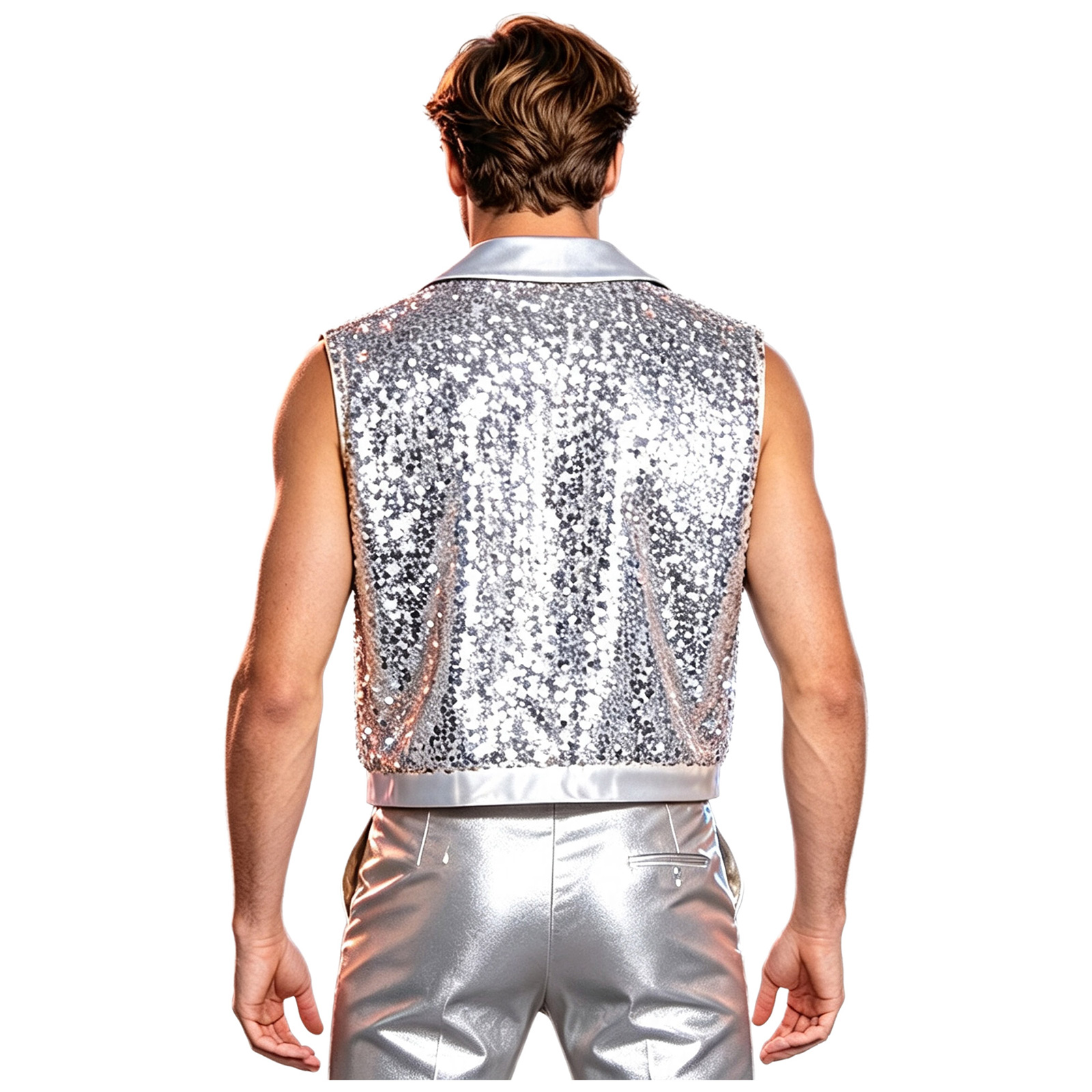 Tassel Fringe Trim - Gilet da uomo con frange e