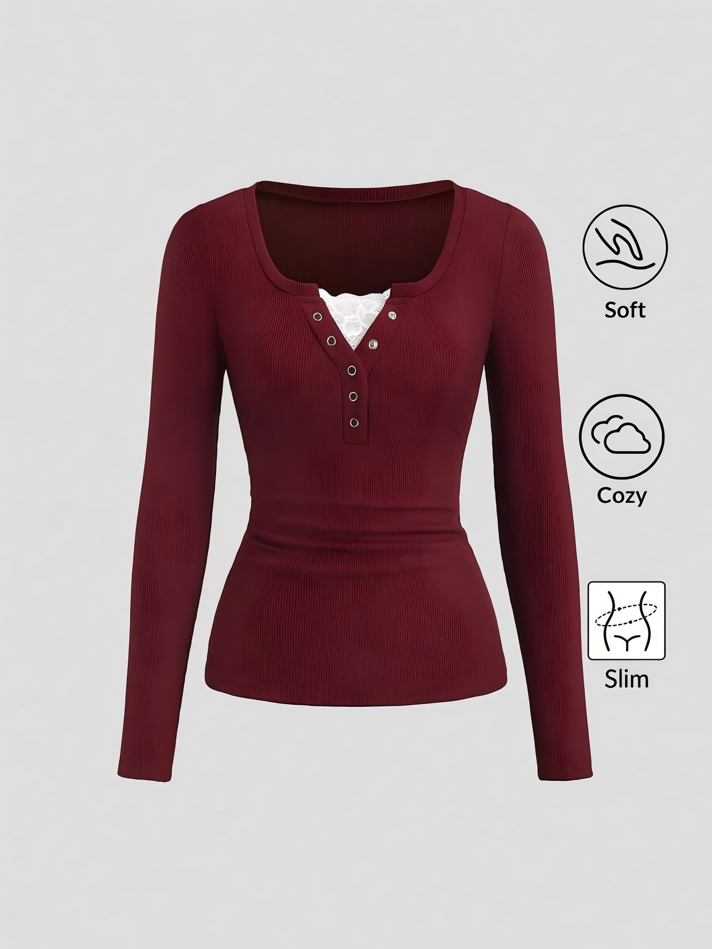 T-shirt da donna americana Hen - Embellish Knit recensione e prezzo
