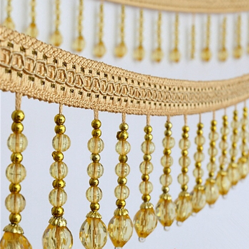 12 metri intrecciati perline a - Beaded Trim Fringe recensione e prezzo