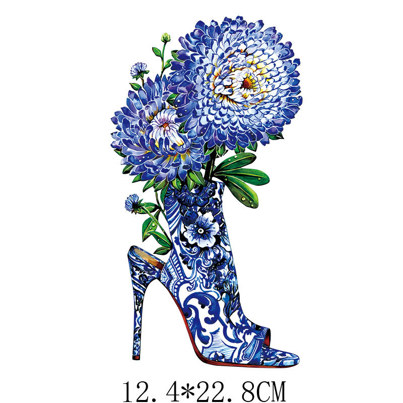 Tacchi alti fiori ferro sulla  - Applique Patch Flower recensione e prezzo