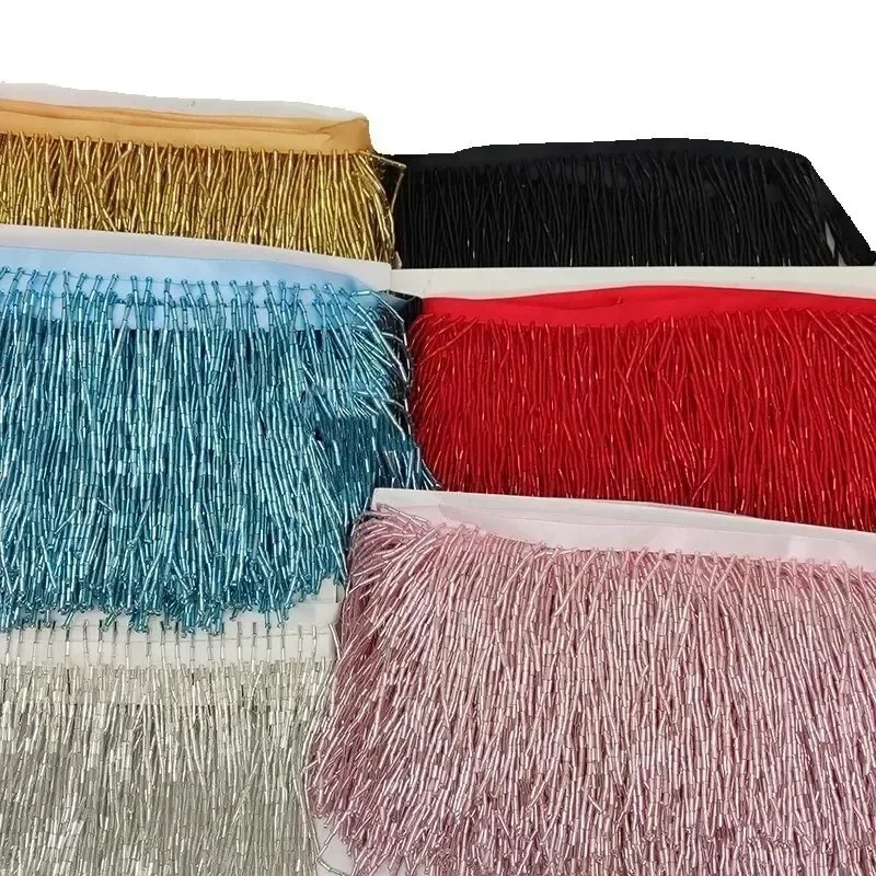 Nappa con Perline Rosse e Arge - Tassel Fringe Trim recensione e prezzo